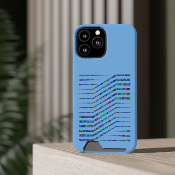 Rainbow Designs On Phone Case With Card Holder For iPhone and Samsung - Image 52