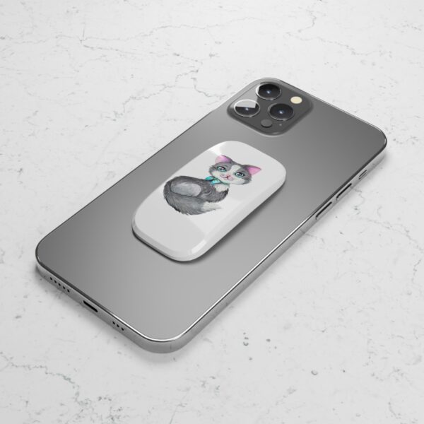 Rainbow Designs "Cute Cat" On Phone Click-On Grip - Image 4