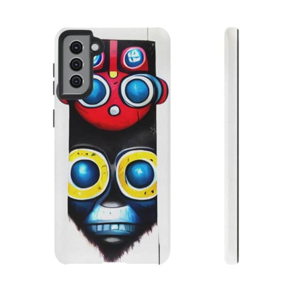 Rainbow Designs Robot On Tough Cases Custom Phone Cases For iPhone Google Pixel and Samsung Series - Image 61