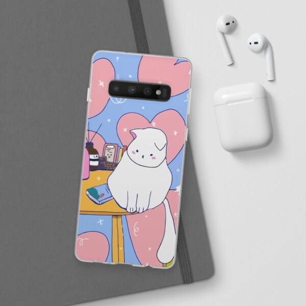 White Cat Flexi Cases For Samsung and iPhone - Image 121