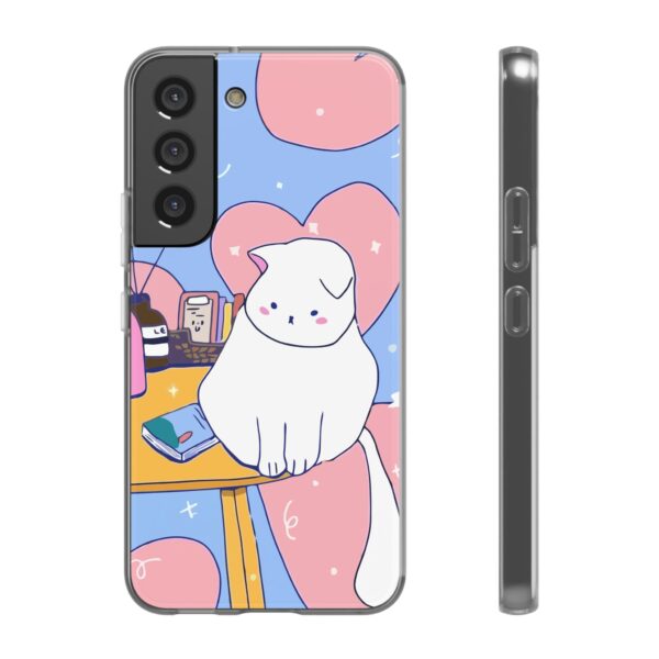 White Cat Flexi Cases For Samsung and iPhone - Image 188