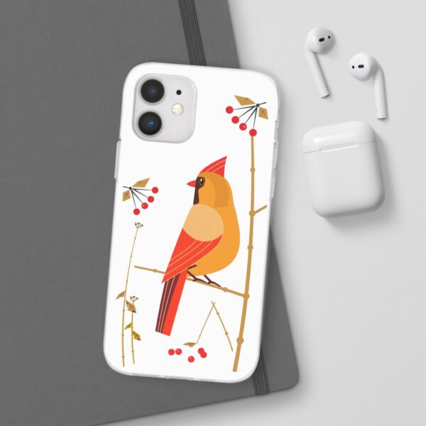 Red Cardinal Female On Flexi Cases Custom Phone Cases For iPhone and Samsung Series - Image 48