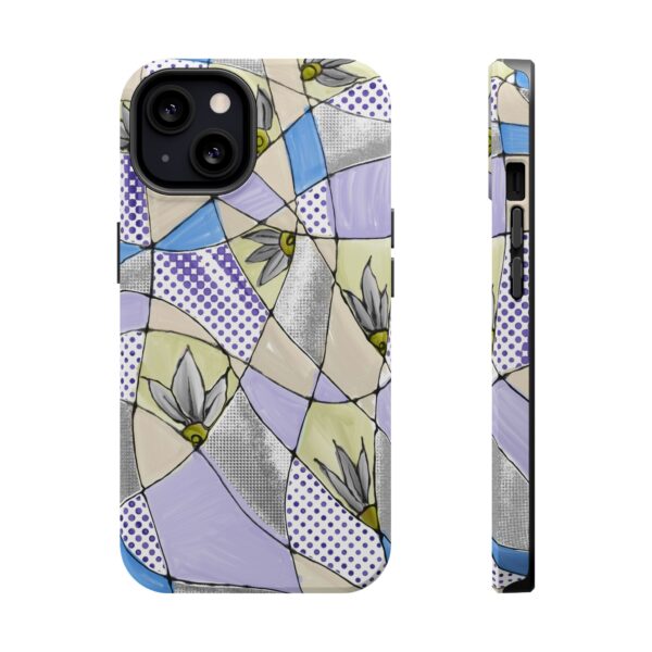 Wave Tiles | Floral Magnetic Tough Case for iPhone - Image 41