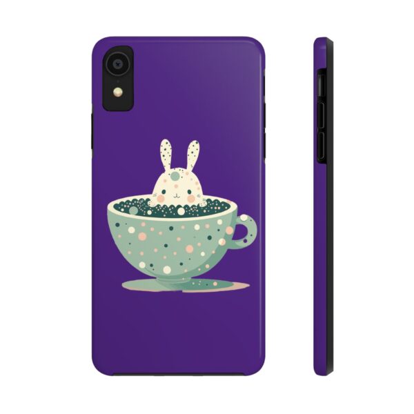 Cute Bunny in a Coffee Cup On Tough Phone Cases, Case-Mate Custom Phone Case For iPhone Series - Image 6