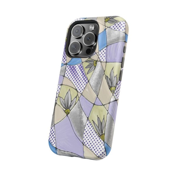 Wave Tiles | Floral Magnetic Tough Case for iPhone - Image 118