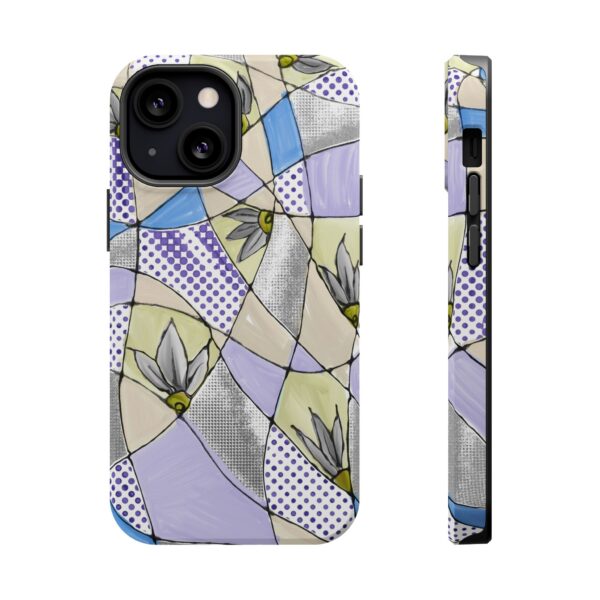 Wave Tiles | Floral Magnetic Tough Case for iPhone - Image 49