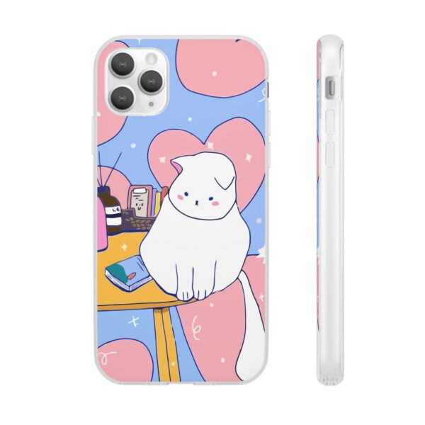 White Cat Flexi Cases For Samsung and iPhone - Image 59