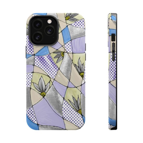Wave Tiles | Floral Magnetic Tough Case for iPhone - Image 65