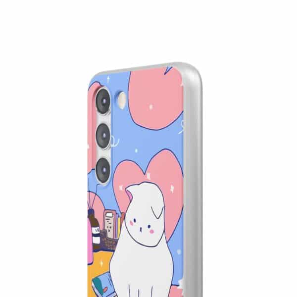 White Cat Flexi Cases For Samsung and iPhone - Image 214