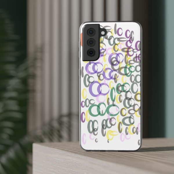 Colorful. Circles Flexi Cases For iPhone Samsung - Image 160