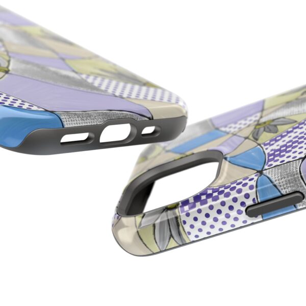 Wave Tiles | Floral Magnetic Tough Case for iPhone - Image 71