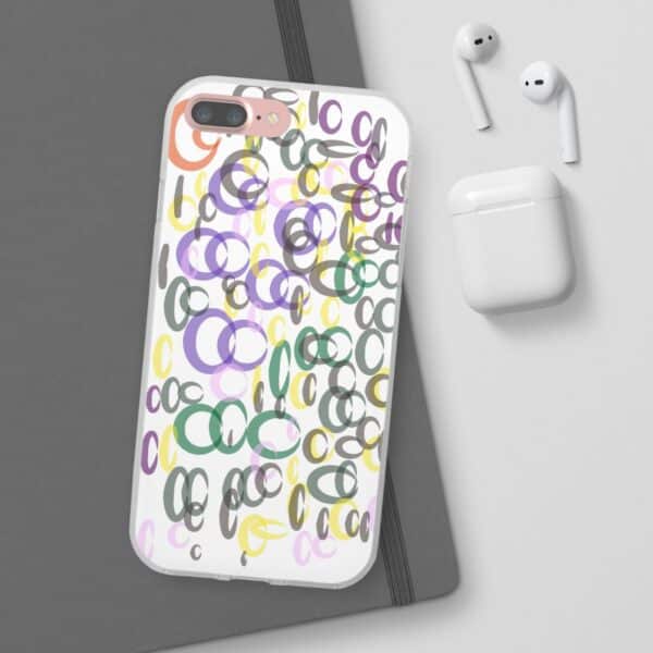 Colorful. Circles Flexi Cases For iPhone Samsung - Image 15