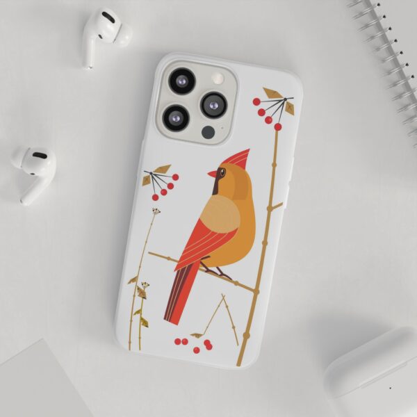 Red Cardinal Female On Flexi Cases Custom Phone Cases For iPhone and Samsung Series - Image 149