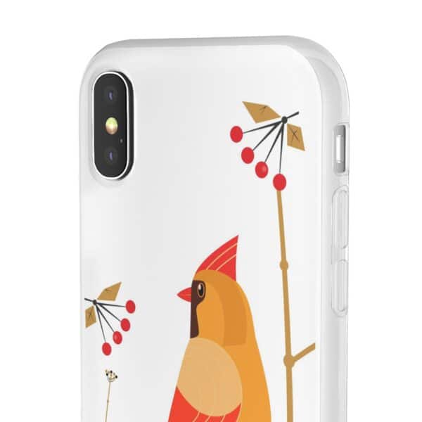 Red Cardinal Female On Flexi Cases Custom Phone Cases For iPhone and Samsung Series - Image 8