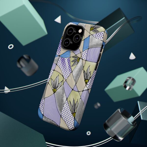 Wave Tiles | Floral Magnetic Tough Case for iPhone - Image 31