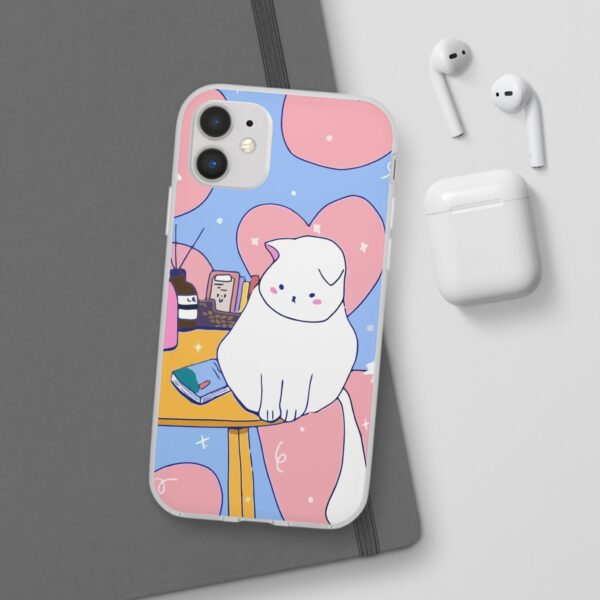 White Cat Flexi Cases For Samsung and iPhone - Image 69