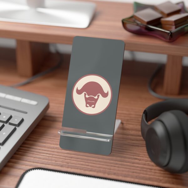 Phone Stand | Modern Design-Bull Icon | Dark Grey - Image 3