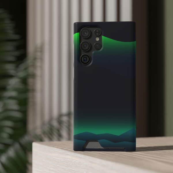 Aurora Lights On Phone Case With Card Holder Custom Phone Cases For iPhone and Samsung - Image 24