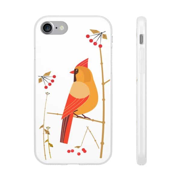 Red Cardinal Female On Flexi Cases Custom Phone Cases For iPhone and Samsung Series - Image 10