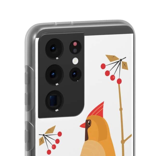 Red Cardinal Female On Flexi Cases Custom Phone Cases For iPhone and Samsung Series - Image 173