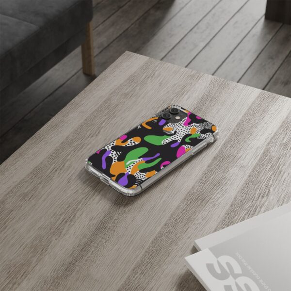 Colorful shapes Clear Cases For Samsung iPhone - Image 35