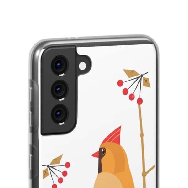 Red Cardinal Female On Flexi Cases Custom Phone Cases For iPhone and Samsung Series - Image 159