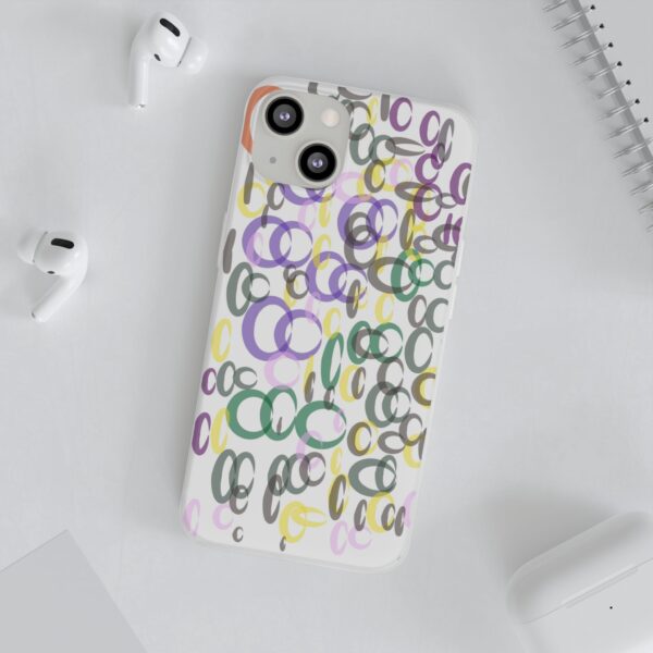 Colorful. Circles Flexi Cases For iPhone Samsung - Image 129