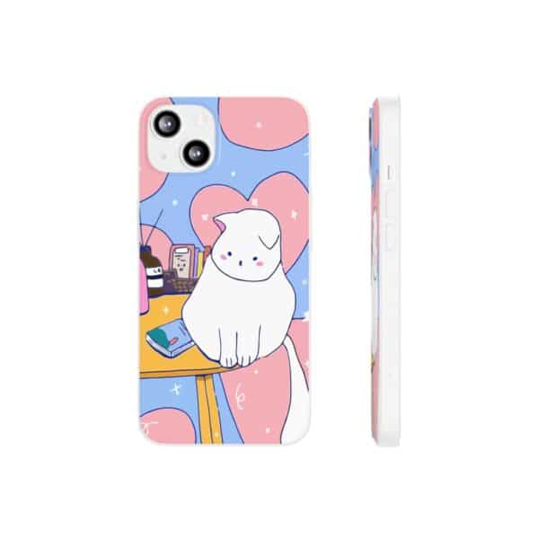 White Cat Flexi Cases For Samsung and iPhone - Image 151
