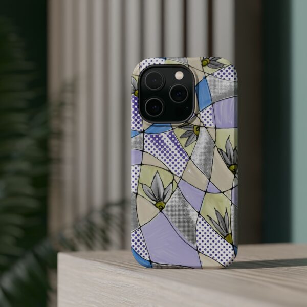 Wave Tiles | Floral Magnetic Tough Case for iPhone - Image 16