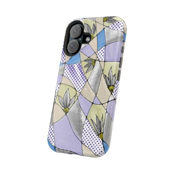 Wave Tiles | Floral Magnetic Tough Case for iPhone - Image 102