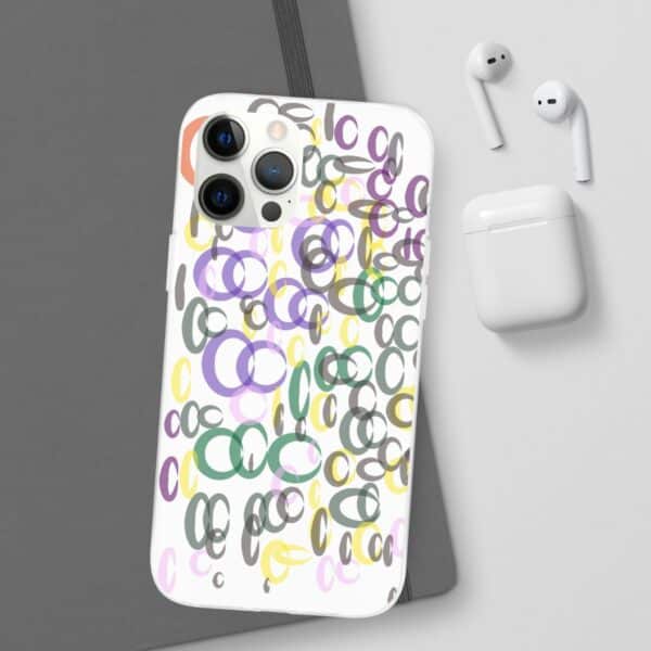 Colorful. Circles Flexi Cases For iPhone Samsung - Image 77