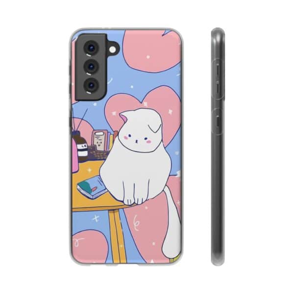 White Cat Flexi Cases For Samsung and iPhone - Image 158