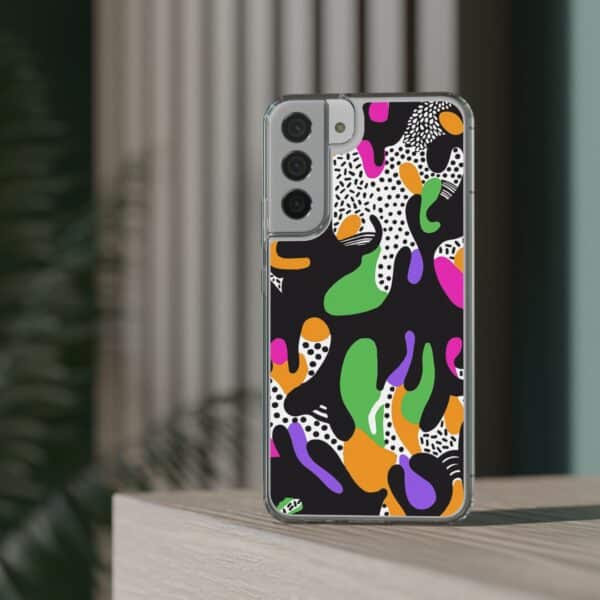 Colorful shapes Clear Cases For Samsung iPhone - Image 48
