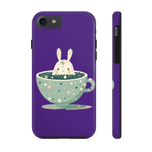 Cute Bunny in a Coffee Cup On Tough Phone Cases, Case-Mate Custom Phone Case For iPhone Series - Image 2
