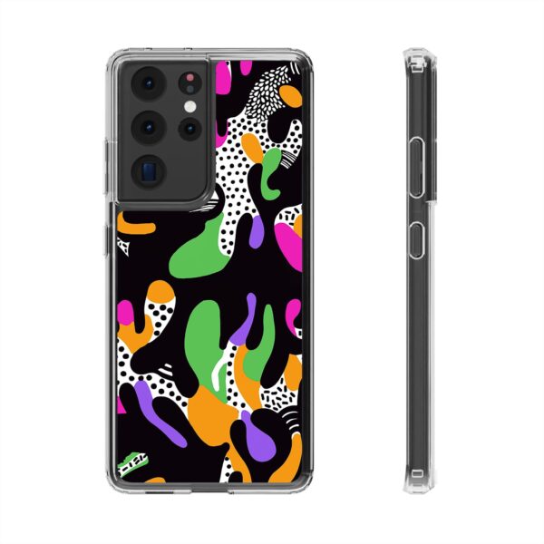 Colorful shapes Clear Cases For Samsung iPhone - Image 19