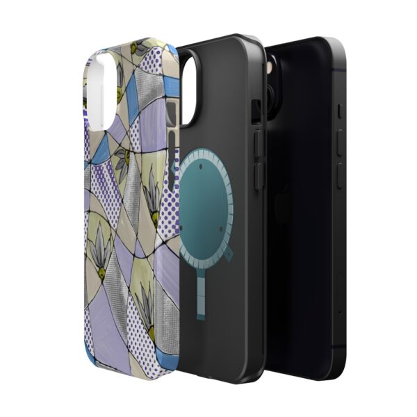 Wave Tiles | Floral Magnetic Tough Case for iPhone - Image 38