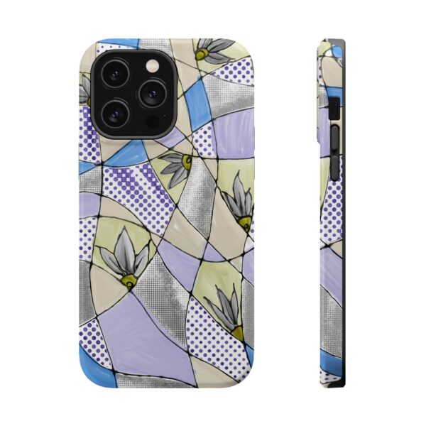 Wave Tiles | Floral Magnetic Tough Case for iPhone - Image 29