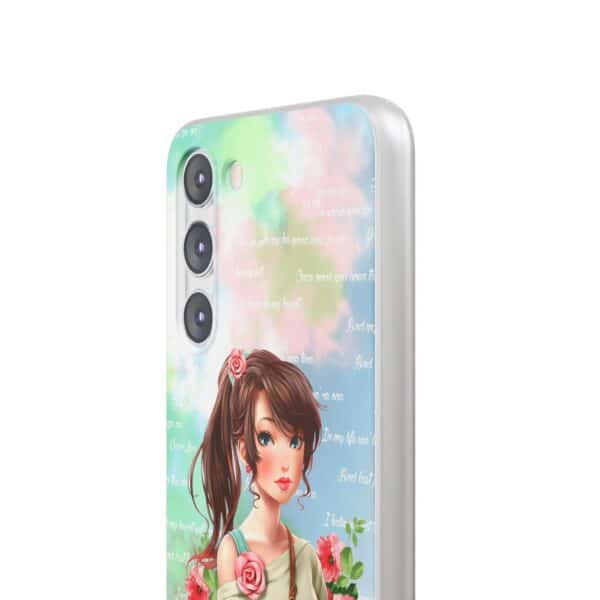 Girl With Flowers Flexi Cases for Samsung and iPhone - Image 246