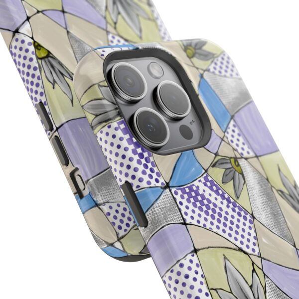 Wave Tiles | Floral Magnetic Tough Case for iPhone - Image 94