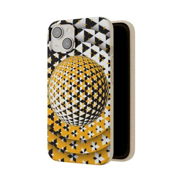 Yellow Gold Sphere Biodegradable Cases For iPhone and Samsung - Image 86