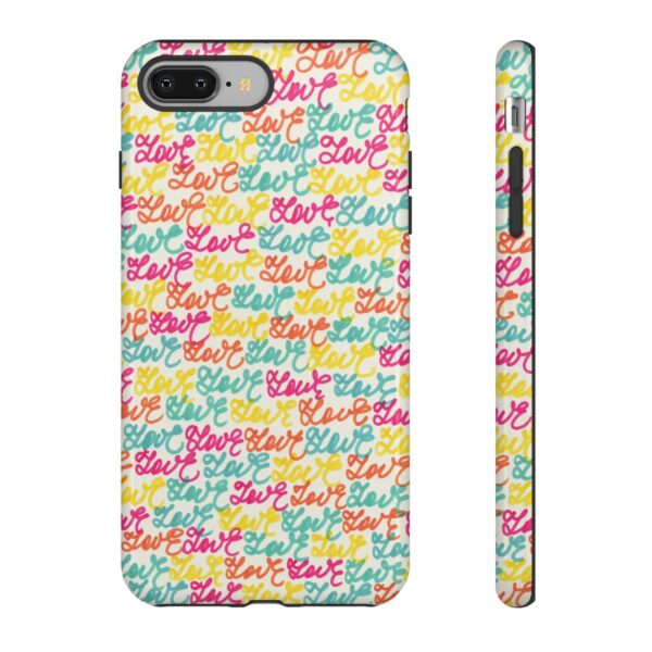 Colorful Love Letters Tough Cases Custom Phone Cases For iPhone Google Pixel and Samsung Series - Image 3