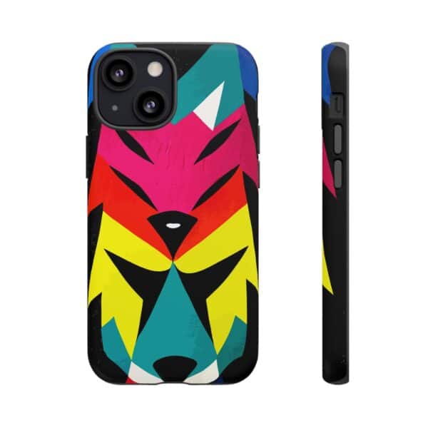 Rainbow Designs Wolf Head On Tough Cases Custom Phone Cases For iPhone Google Pixel and Samsung Series - Image 45