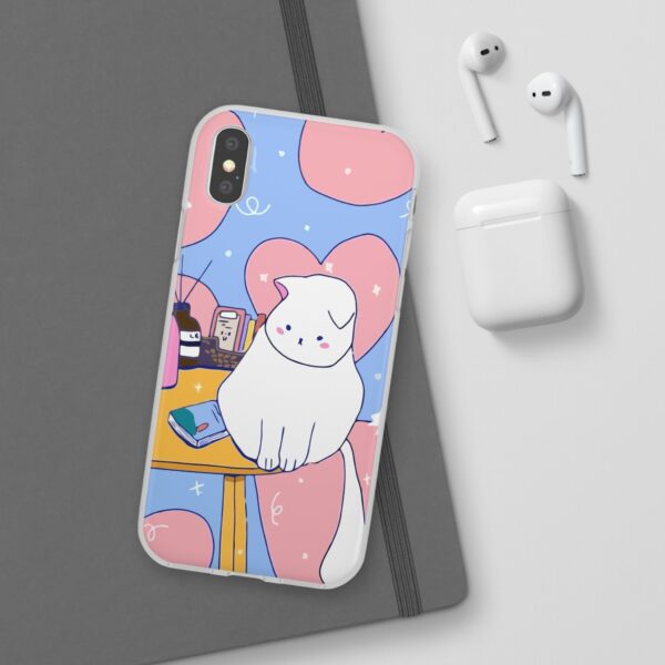 White Cat Flexi Cases For Samsung and iPhone - Image 113