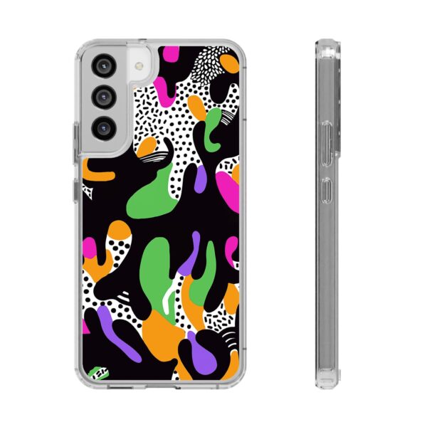Colorful shapes Clear Cases For Samsung iPhone - Image 46