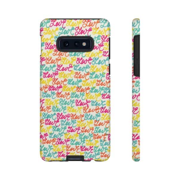 Colorful Love Letters Tough Cases Custom Phone Cases For iPhone Google Pixel and Samsung Series - Image 14