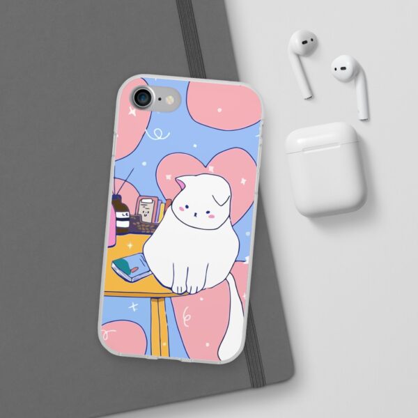 White Cat Flexi Cases For Samsung and iPhone - Image 12