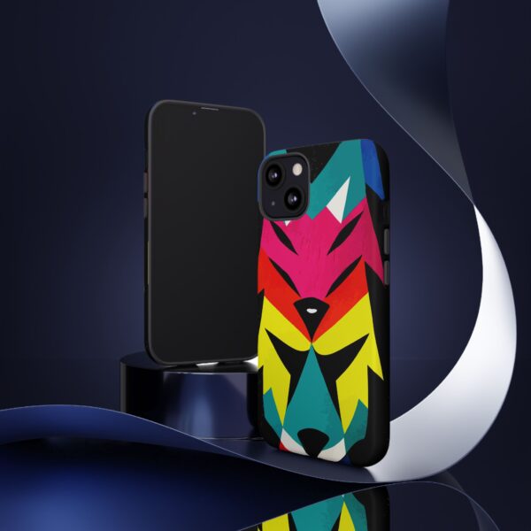 Rainbow Designs Wolf Head On Tough Cases Custom Phone Cases For iPhone Google Pixel and Samsung Series - Image 42