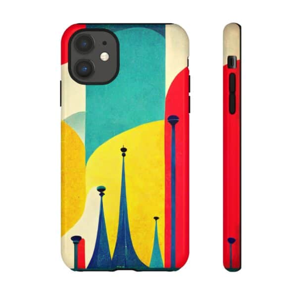 Rainbow Designs Amusement Park On Tough Cases Custom Phone Cases For iPhone Google Pixel and Samsung Series