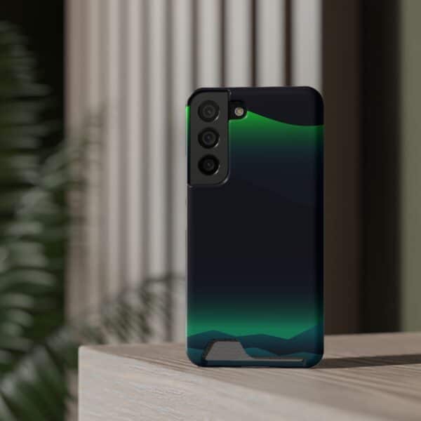 Aurora Lights On Phone Case With Card Holder Custom Phone Cases For iPhone and Samsung - Image 4