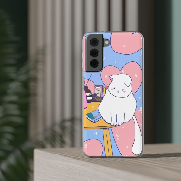 White Cat Flexi Cases For Samsung and iPhone - Image 157